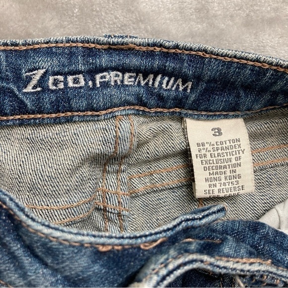 ZGO Premium Flare Style Distressed Jean Lace Patches Custom Hemmed Size 3 - Picture 10 of 11